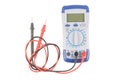 Digital multimeter isolated on white background with clipping path Royalty Free Stock Photo