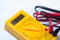 Digital Multimeter with Ohm Volt Amp and Voltage Tester Meter Royalty Free Stock Photo