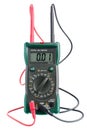 Digital multimeter with probes Royalty Free Stock Photo