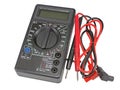 Digital multimeter and probes macro Royalty Free Stock Photo