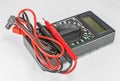 Digital multimeter and probes macro Royalty Free Stock Photo