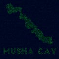 Digital Musha Cay logo. Royalty Free Stock Photo