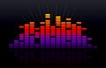 Digital music equalizer Royalty Free Stock Photo