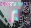 Digital Music Streaming Online Entertainment Media Concept