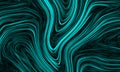 Neon cyan abstract background with liquify flow