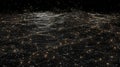 Digital Network Abstract Background, Connection Data Visualization, Neural Net Royalty Free Stock Photo