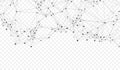 Digital network connect data lines and dots technology background template. Plexus effect. Polygonal concept connection Royalty Free Stock Photo
