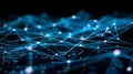 Digital Network Connection, Complex System Communication, Abstract Tech Background Royalty Free Stock Photo