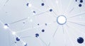 Digital network connection glowing nodes technology concept background Royalty Free Stock Photo