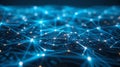 Digital Network Connection Lines, Data Flow, Hi-Tech System Background Royalty Free Stock Photo