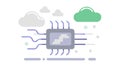 Digital network connectivity, data flow stream, interconnected systems, vector design Generative AI Royalty Free Stock Photo