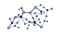 Digital Network Diagram: Connectivity, Technology Data Flow, vector design Generative AI Royalty Free Stock Photo
