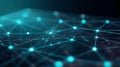 Digital Connectivity Future Data Holographic Neural Network Royalty Free Stock Photo