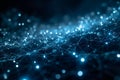 Digital Network Visualization Showing Connected Data Processing Systems Royalty Free Stock Photo