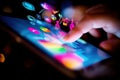 Digital Note-Taking: Modern Professional Using iPad for Efficient Workflow and Seamless Productivity on the Go app man