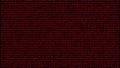 Digital number background with binary code, composed by a sequence of zero and one number. Red digits on a black Royalty Free Stock Photo