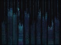 Digital Numeric Matrix with Cascading Numbers for Futuristic Website Background