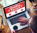 Digital Online Quality Service Office Working Concept