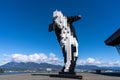 Digital Orca sculpture of a killer whale, next to the Vancouver Convention Centre.