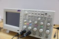 The digital oscilloscope on the desk