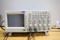 The digital oscilloscope on the desk