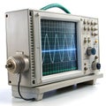 A digital oscilloscope showcasing various waveforms in action, demonstrating its ability to analyze electrical signals with