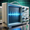 A digital oscilloscope showcasing various waveforms in action, demonstrating its ability to analyze electrical signals with