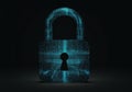A digital padlock Royalty Free Stock Photo
