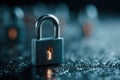 Digital Padlock Icon Cyber Security Data Protection Royalty Free Stock Photo