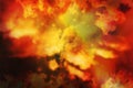 Digital Painting of Abstract Inferno Royalty Free Stock Photo