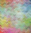 Digital Painting Abstract Multi-Color Chaotic Wavy Shapes in Pastel Colors Background