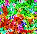 Digital Painting Abstract Spatter Paint in Colorful Vivid Vibrant Multi Pastel Colors Background