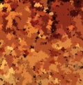Digital Painting Abstract Water Color Paint in Different Shades of Autumn Leaves Colors Background
