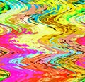 Digital Painting Abstract Wavy Brush Paint in Colorful Pastel Colors Background