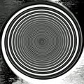 Digital Painting Abstract Twilight Zone in Black and White Background