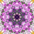Digital Painting Abstract Colorful Floral Mandala Background
