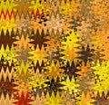 Digital Painting Abstract Multi-Color Chaotic Waves in Different Shades of Yellow, Brown and Orange Background Royalty Free Stock Photo