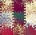 Digital Painting Abstract Spatter Brush Paint Chaotic Rectangular Patterns in Colorful Pastel Colors Background