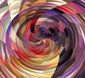 Digital Painting Abstract Wavy Twirl in Colorful Rustic Pastel Colors Background Royalty Free Stock Photo