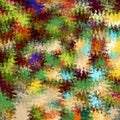 Digital Painting Abstract Spatter Paint in Colorful Vivid Rustic Military Camouflage Colors Background