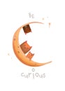 Be Curious - an inspiring image for kids