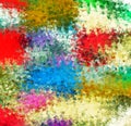 Digital Painting Multi-Color Abstract Spatter Paint in Colorful Vibrant Colors Background