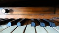 Digital painting style representing the black and white keys of an old piano Royalty Free Stock Photo