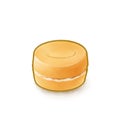 Taiwanese red bean cake wheel cake pastry bakery isometric icon raster illustration