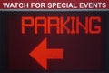 Digital Parking Sign