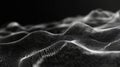 Digital particles forming abstract undulating wave surface Royalty Free Stock Photo