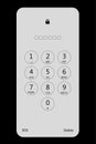 Digital password lock screen for smartphone on phone lock screen. User interface keyboard for smartphone. Keyboard template on a