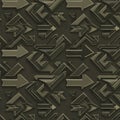 A digital pattern composed of numerous three-dimensional Royalty Free Stock Photo