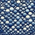 Blue Circular Abstraction Royalty Free Stock Photo