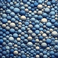 Blue Circular Abstraction Royalty Free Stock Photo
